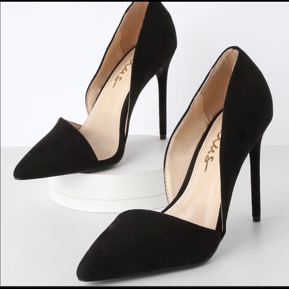 Lulus black heels “Stormi”